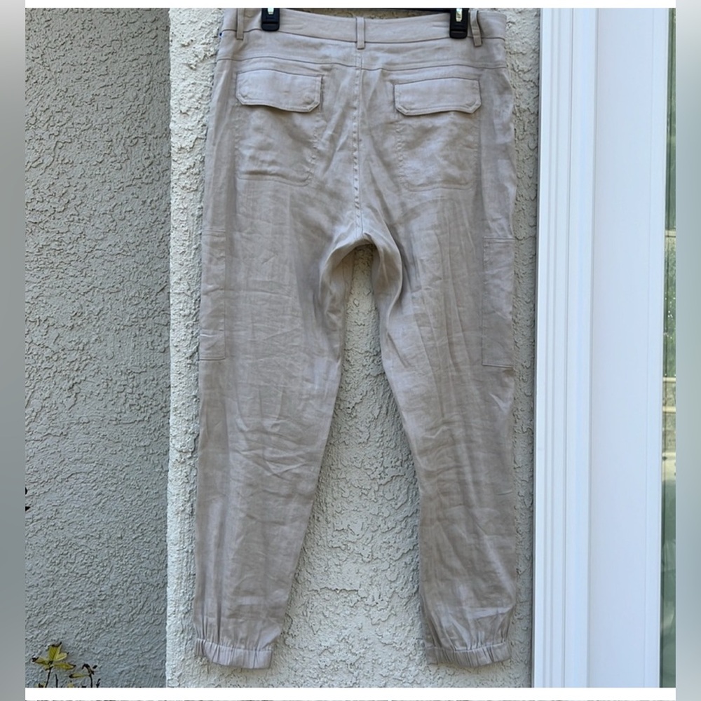 VINCE Linen Blend Cargo Jogger Women's Pant Size 8 - Picture 6 of 8